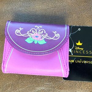 Tiana Purple embroidered wallet Loungefly Disney NWT